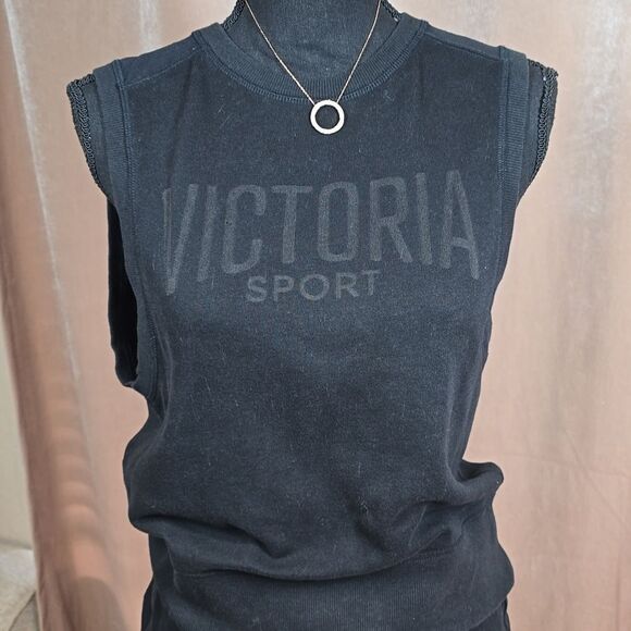 Victoria Sport Open-Back Top with Shorts 2-piece Set - Picture 2 of 16